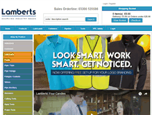 Tablet Screenshot of lamberts.co.uk