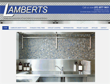 Tablet Screenshot of lamberts.com.au